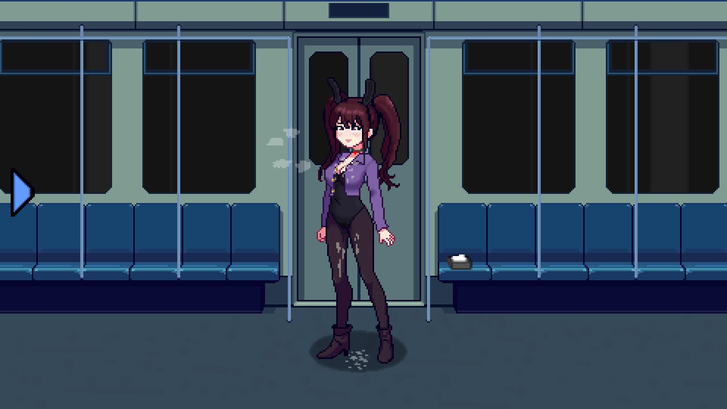 Train ride with bunny-girl