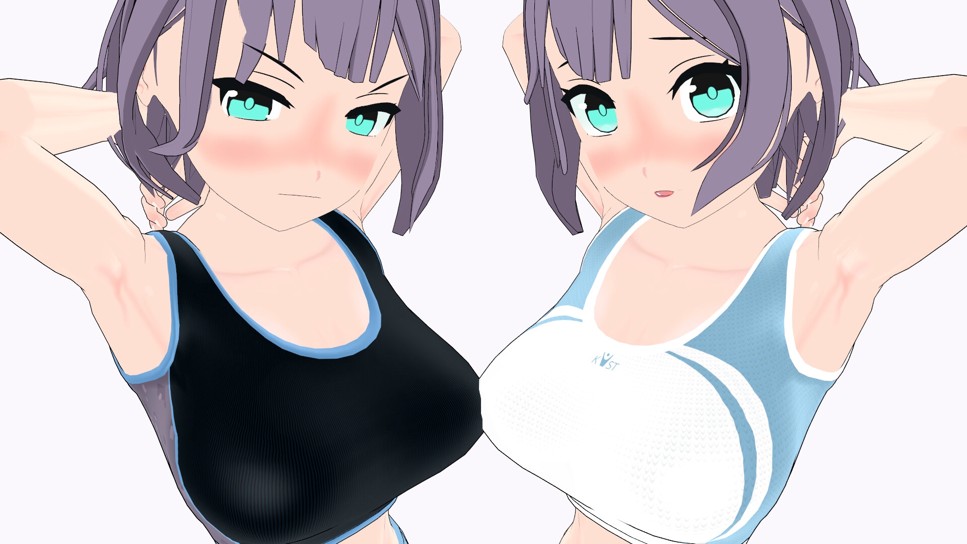 ブル〇カ 空井サ〇(水着&体操服)MMD用3Dモデルデータ