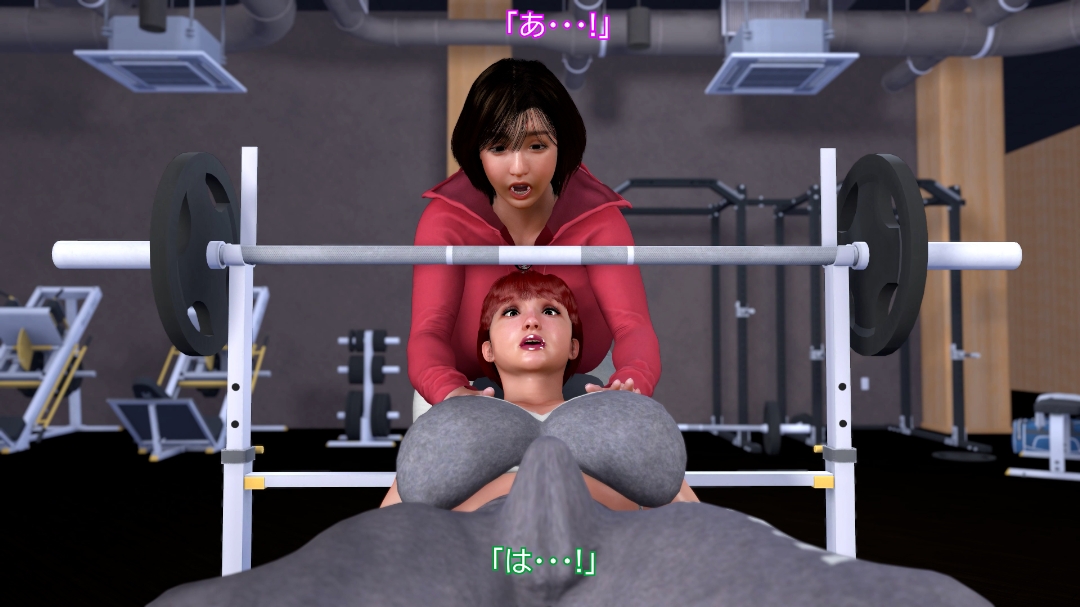 ふたなりがばれてしまって…。スポーツジムでW爆乳ふたなりレズ