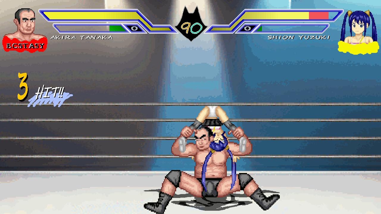 アイドルとオッサンのエッチなプロレス