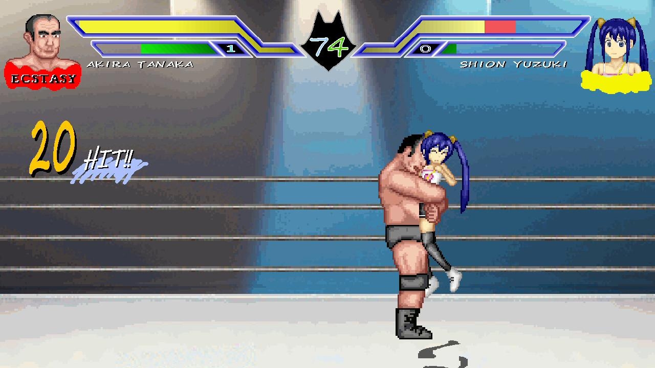 アイドルとオッサンのエッチなプロレス