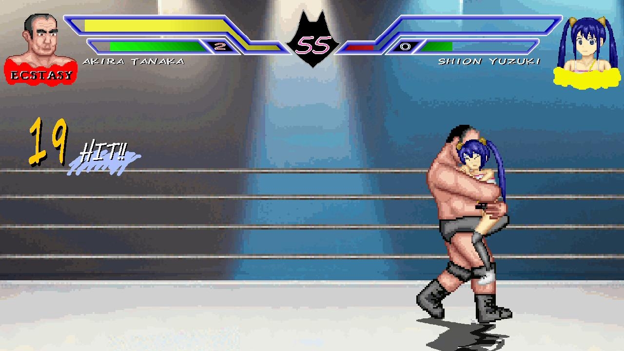 アイドルとオッサンのエッチなプロレス