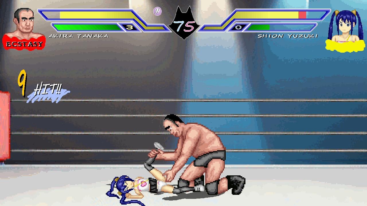 アイドルとオッサンのエッチなプロレス