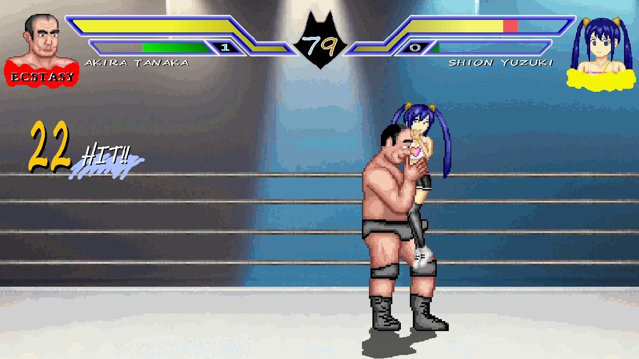 アイドルとオッサンのエッチなプロレス