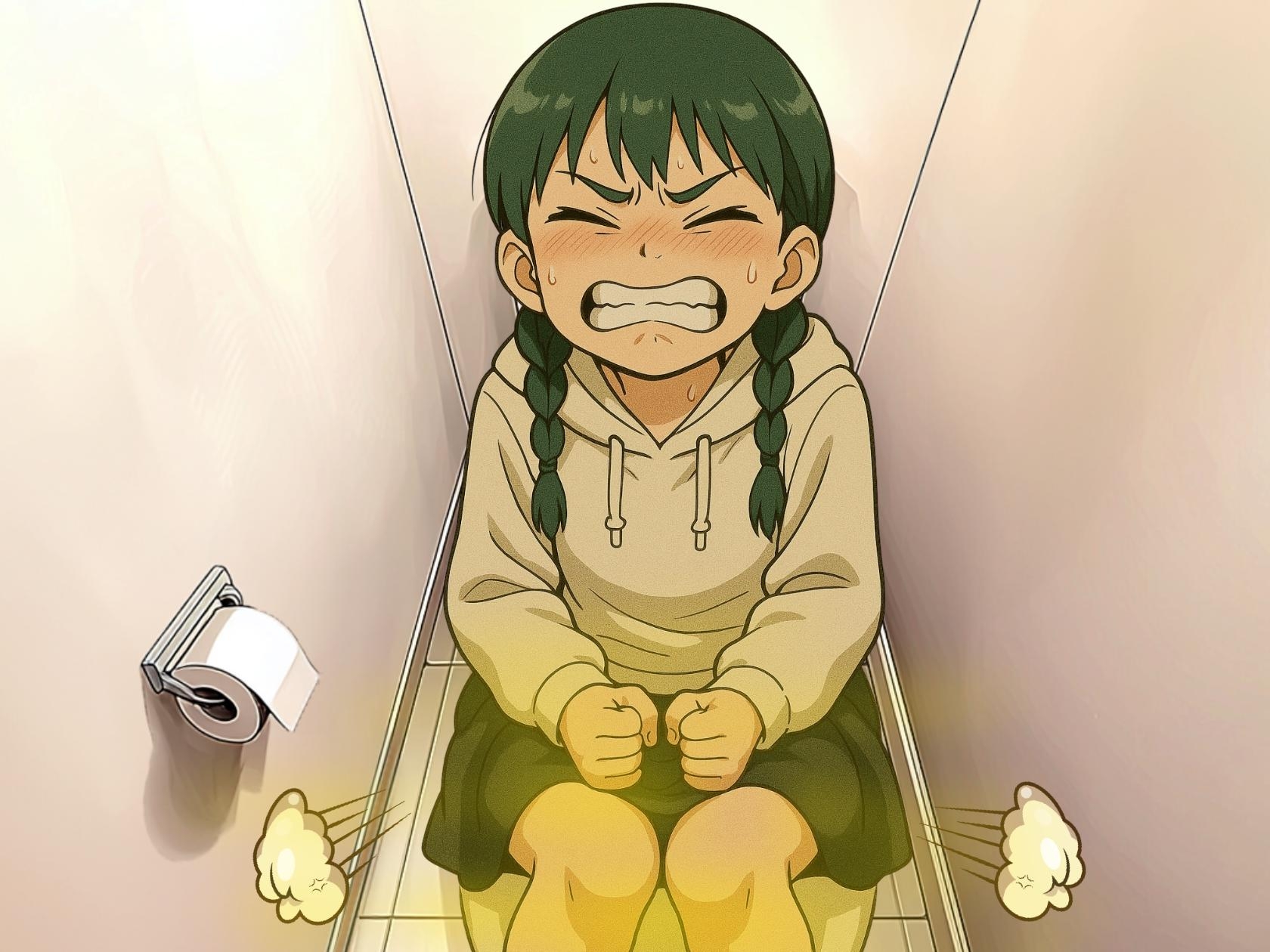 【実演排泄】便秘奮闘！ましろちゃん！【ASMR】