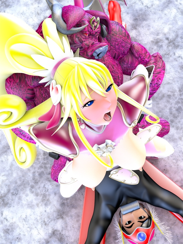 伝説の戦士ハーティアVSインキュバス怪人・仲間の目の前で