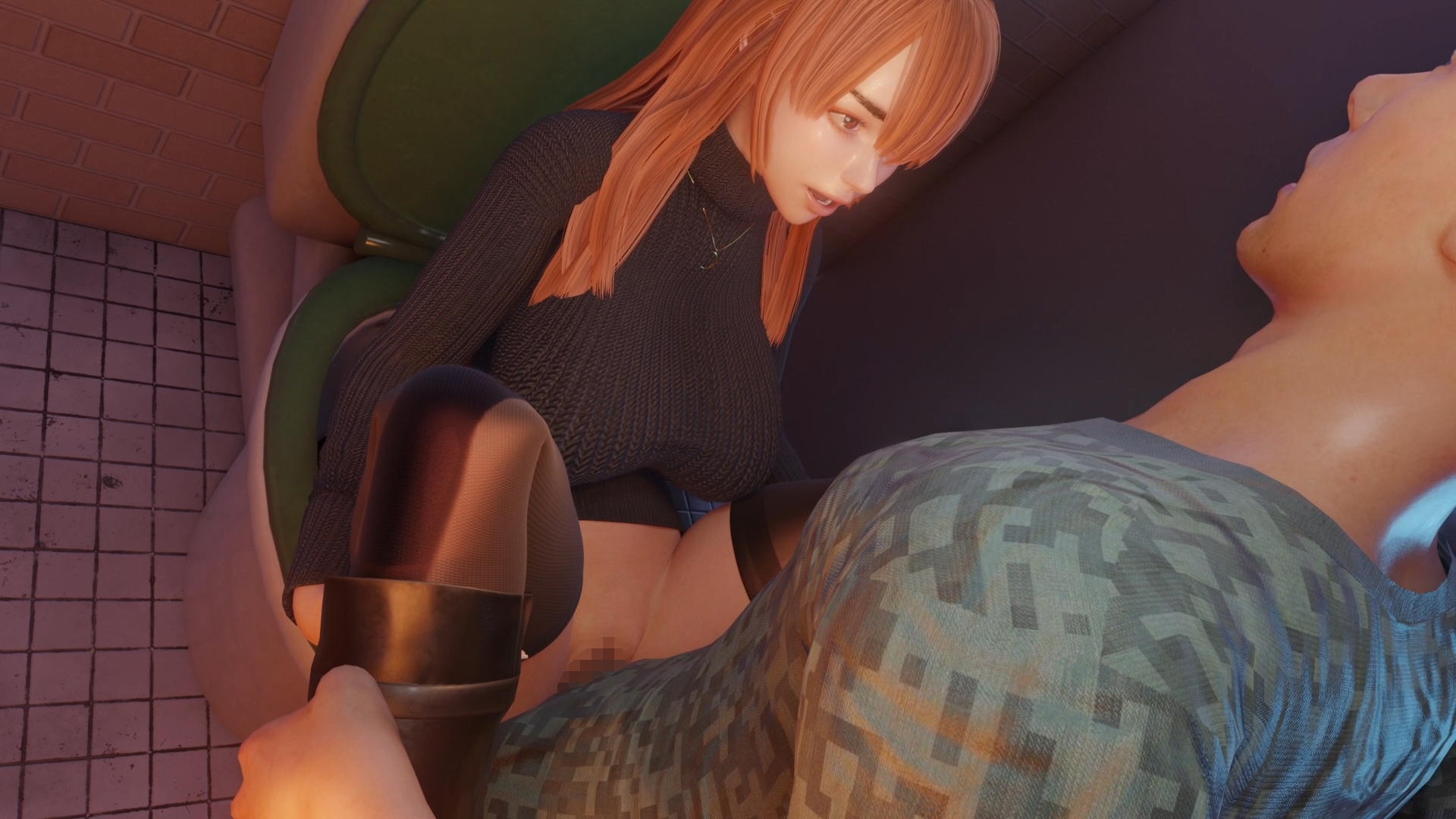 竿漁りお姉さんが出る公衆トイレ