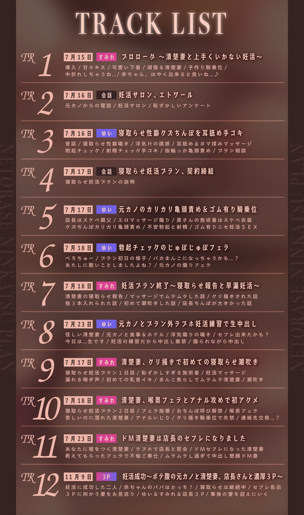 ✅5大購入特典付✅【妊活NTR】寝取らせ妊活プラン～ゆるふわ清楚オホ堕ち妻×元カノ生ハメ誘惑～【妊活成功…?ボテ腹3P】