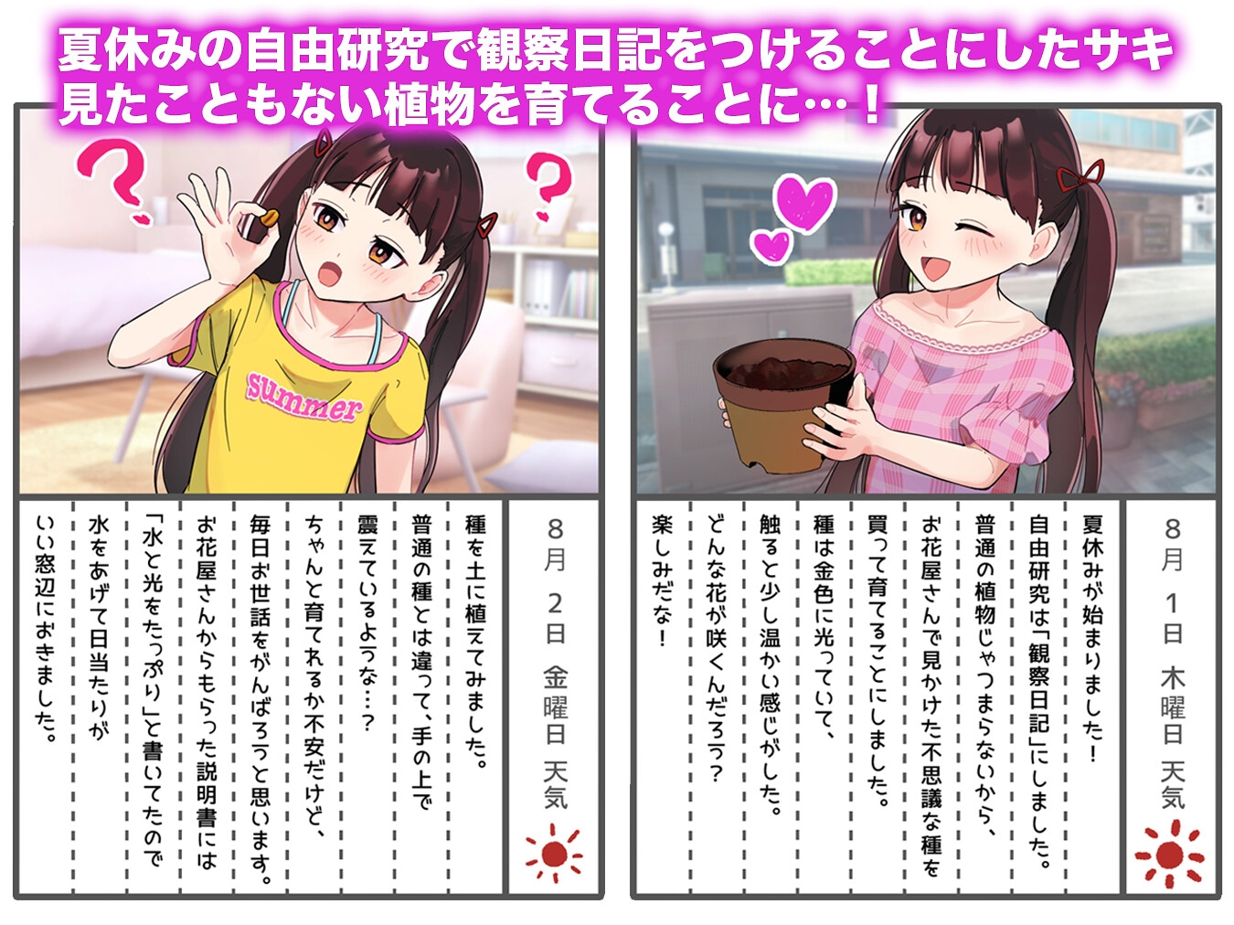 触手植物の観察日記 〜触手と過ごす夏休み〜