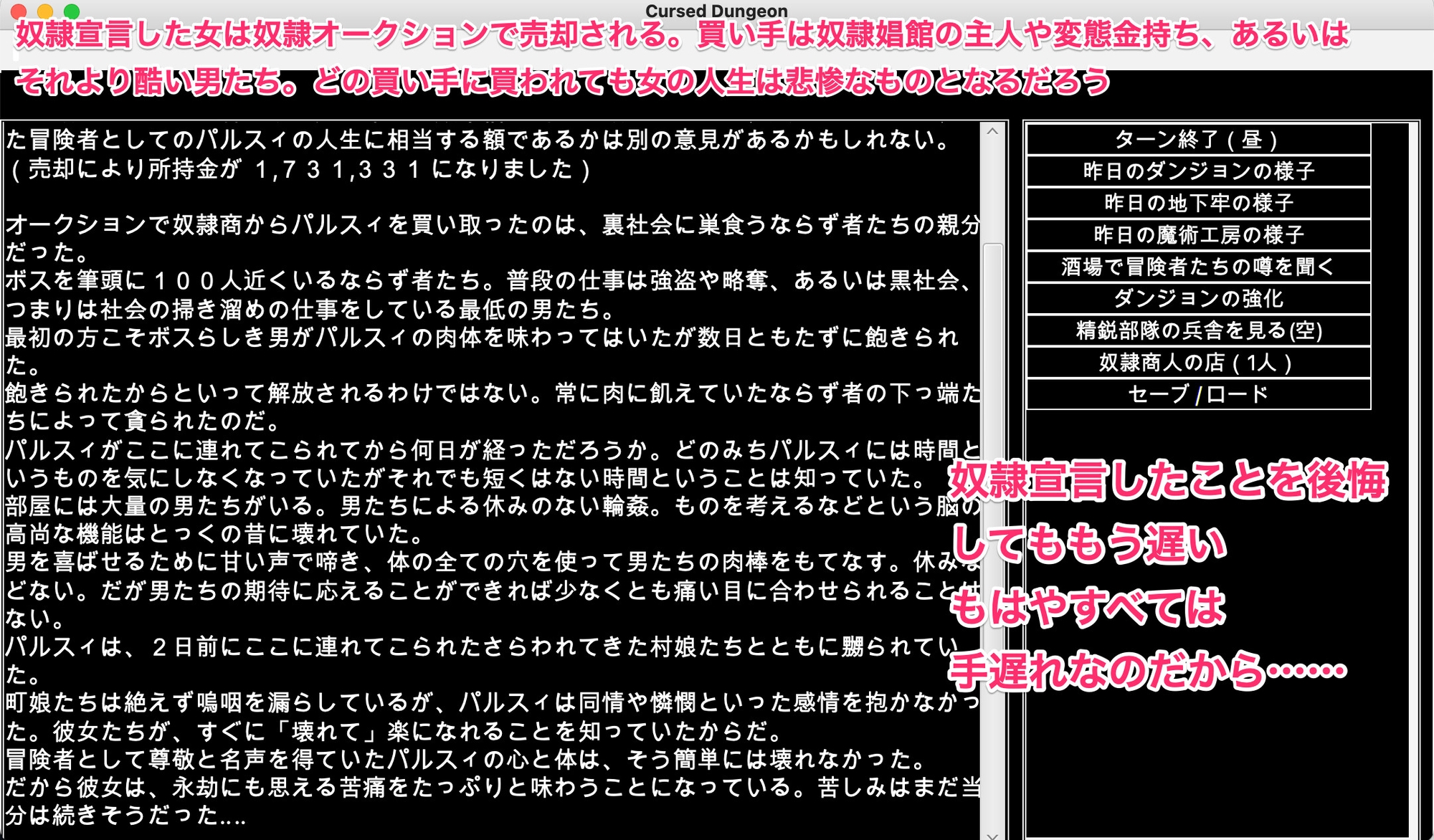 幻想魔物姦蹂躙迷宮 快楽で煮溶かされていく敗北女傑の尊厳