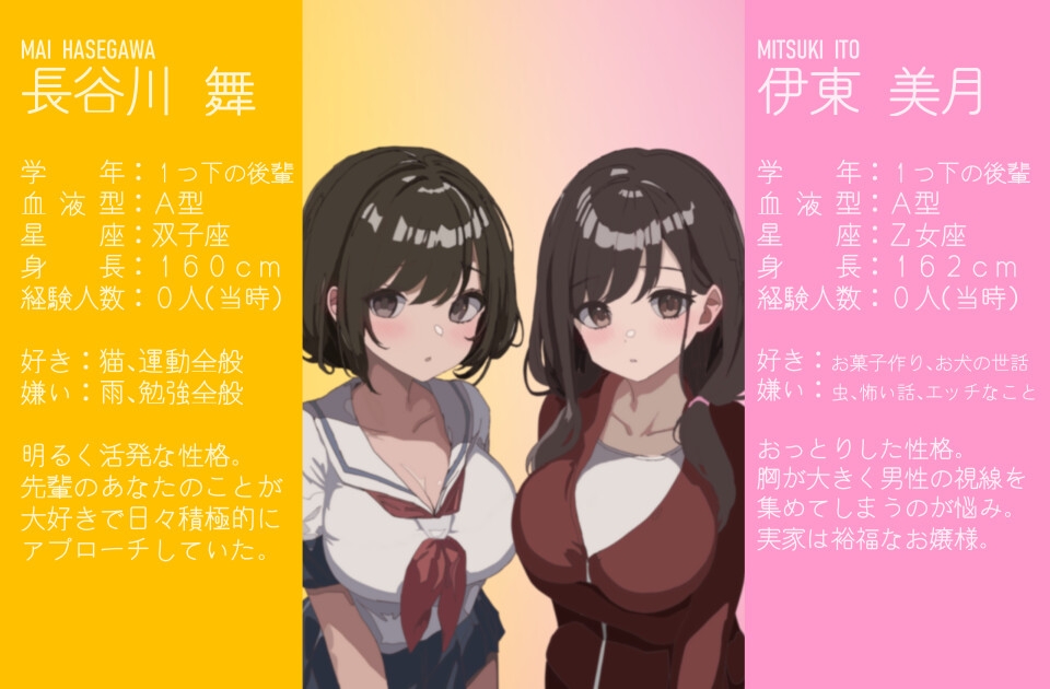 前まで僕のことが好きだったのにW(ダブル)～後輩2人を他のオスに奪われ、ザコオス認定されてボコられるお話～