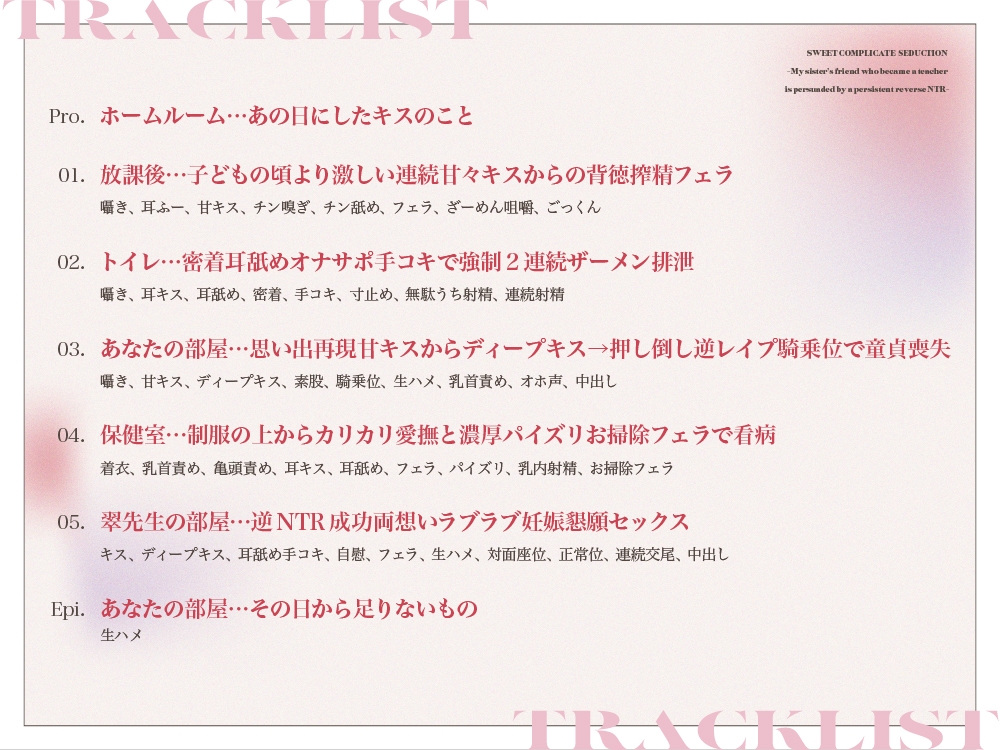 【拗らせ年上幼馴染】甘拗セデュクション~先生になった姉の友達に執拗逆NTRで懐柔される~【KU100】