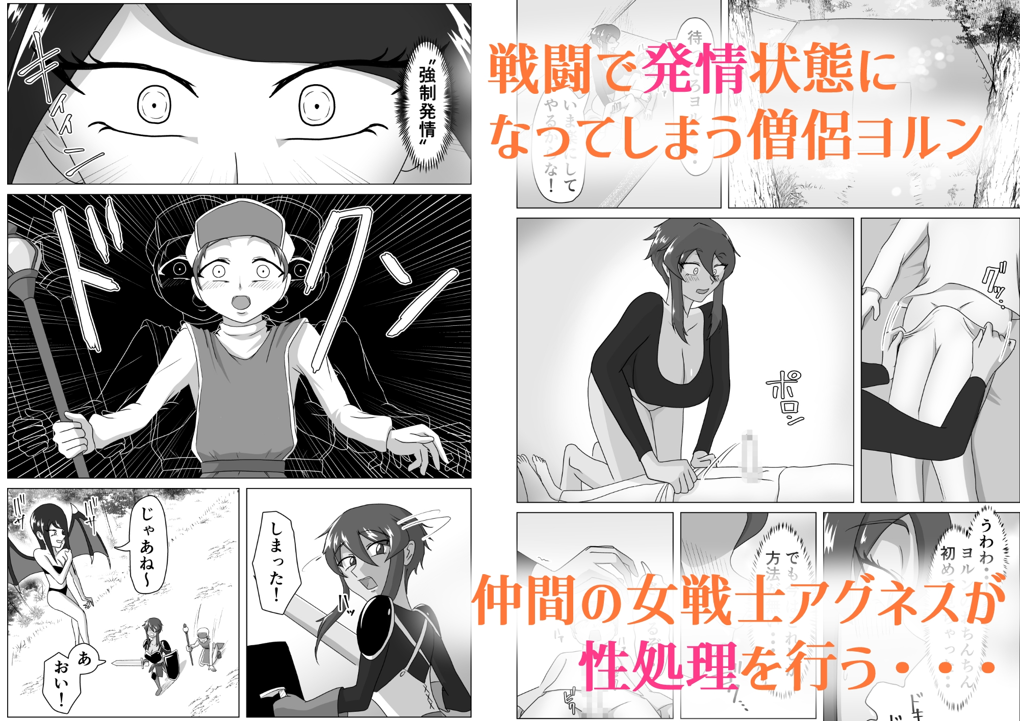 女戦士と〇年僧侶