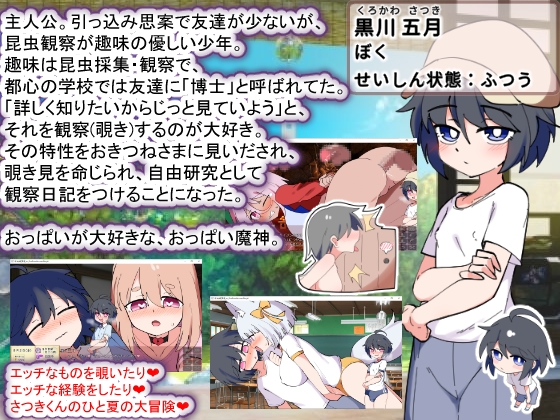 おきつねさまとおねショタ夏日記W――ダブルお姉ちゃんとひみつののぞき穴
