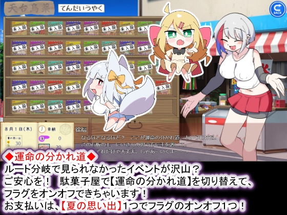 おきつねさまとおねショタ夏日記W――ダブルお姉ちゃんとひみつののぞき穴