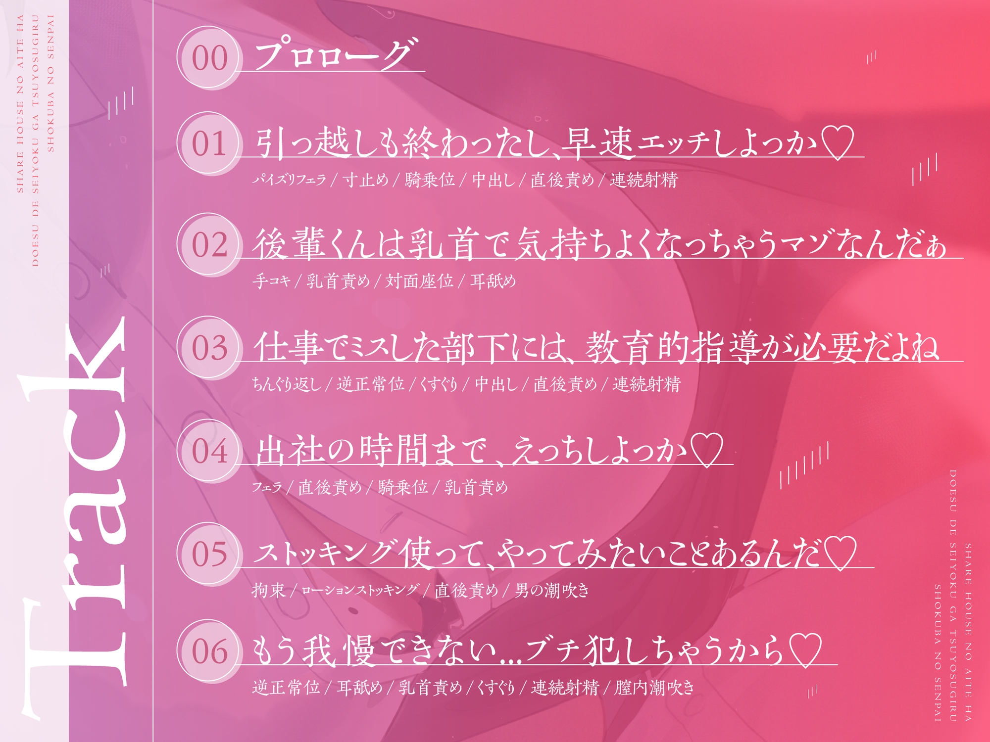 シェアハウスの相手はドSで性欲が強すぎる職場の先輩