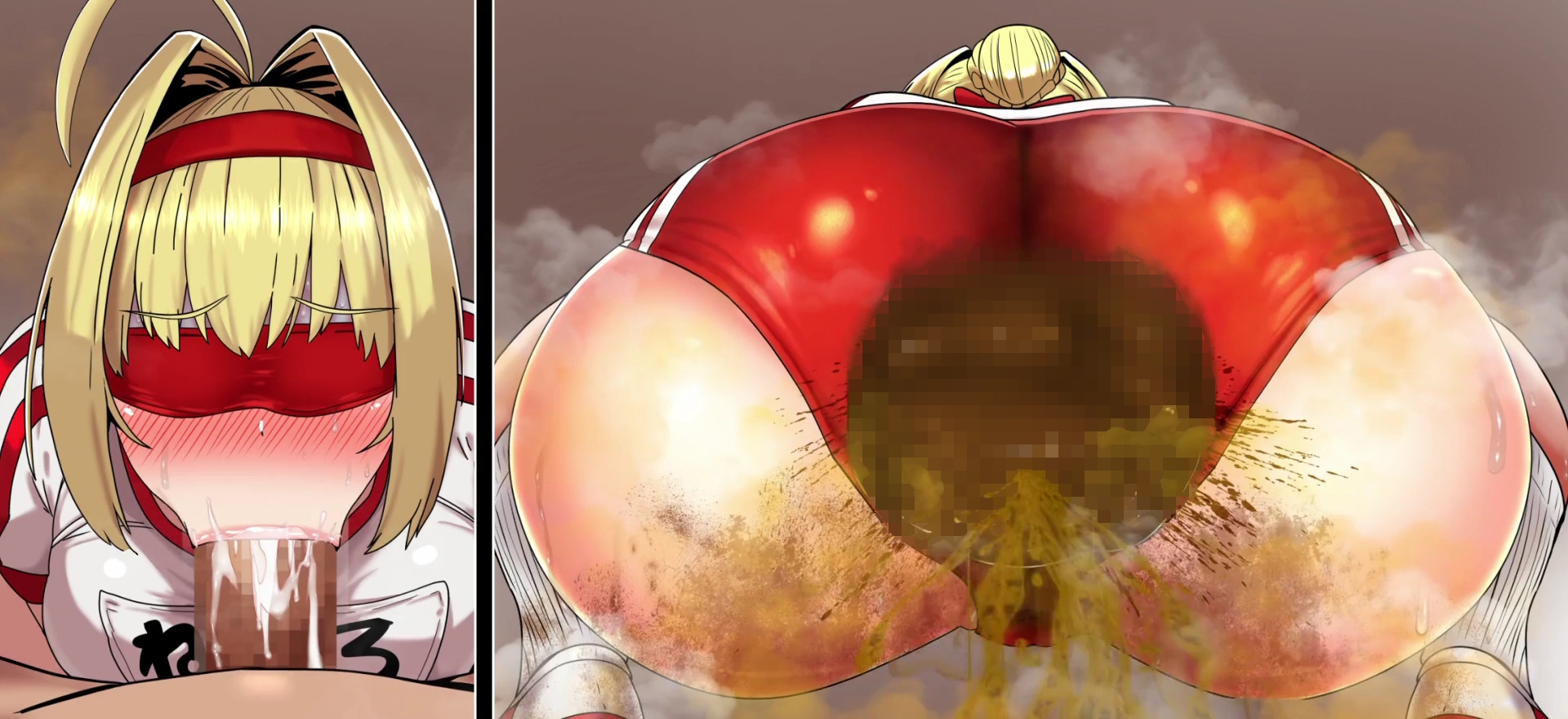 便意我慢目隠しフェラ集(1)