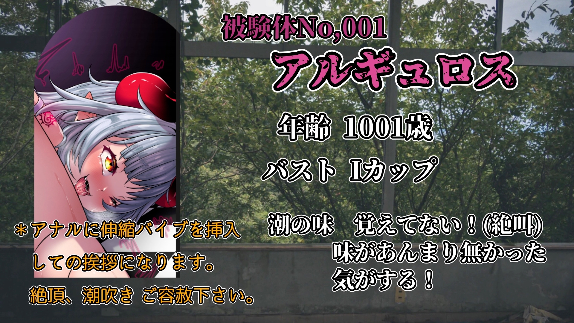 『女体快楽実験場』被験体No,001 「アルギュロス」Stage,2 前編