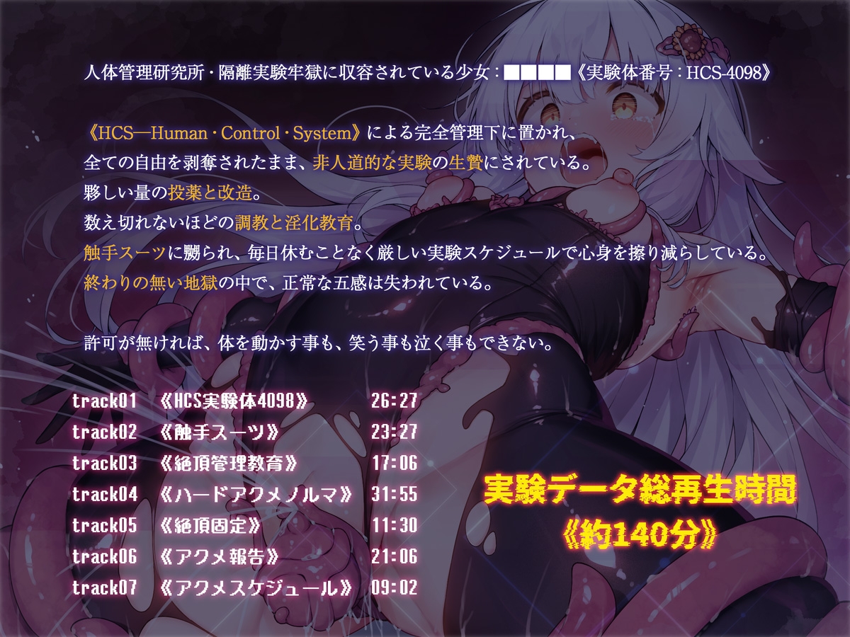絶対服従プログラムIV 実験体4098 ～淫獄アクメ管理調教～