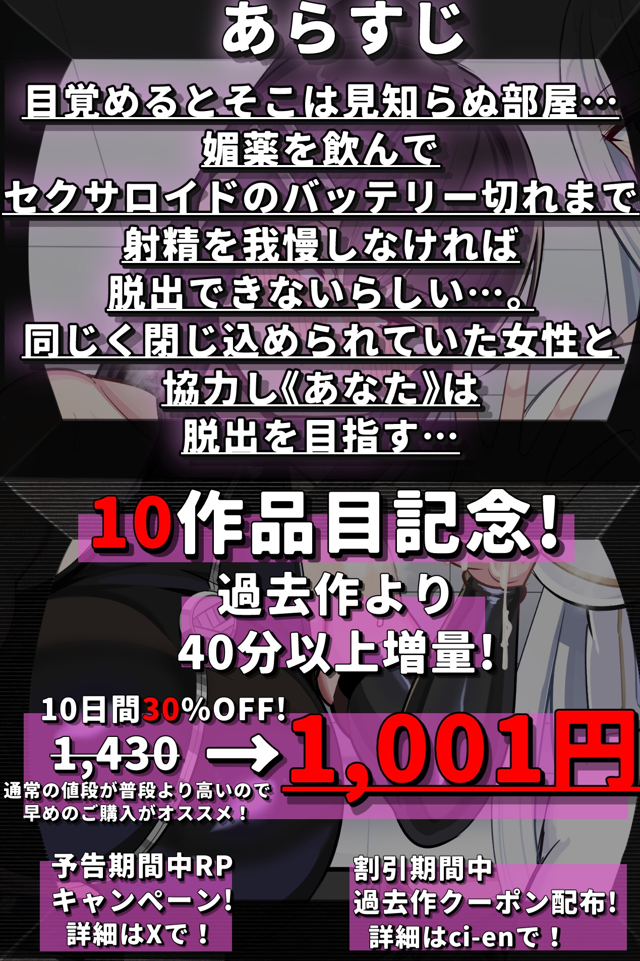 乳首の快楽から、もう逃げられない ～我慢しないと出られない部屋～