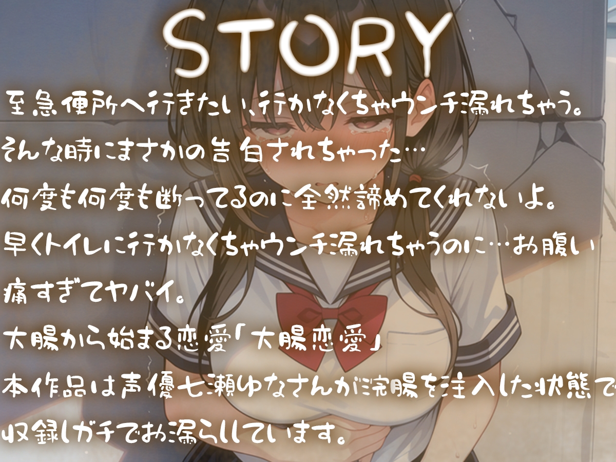 至急便所『大腸から始まる恋愛』~うんち我慢してる女の子に告白!!告白成功するまで絶対に逃さない~