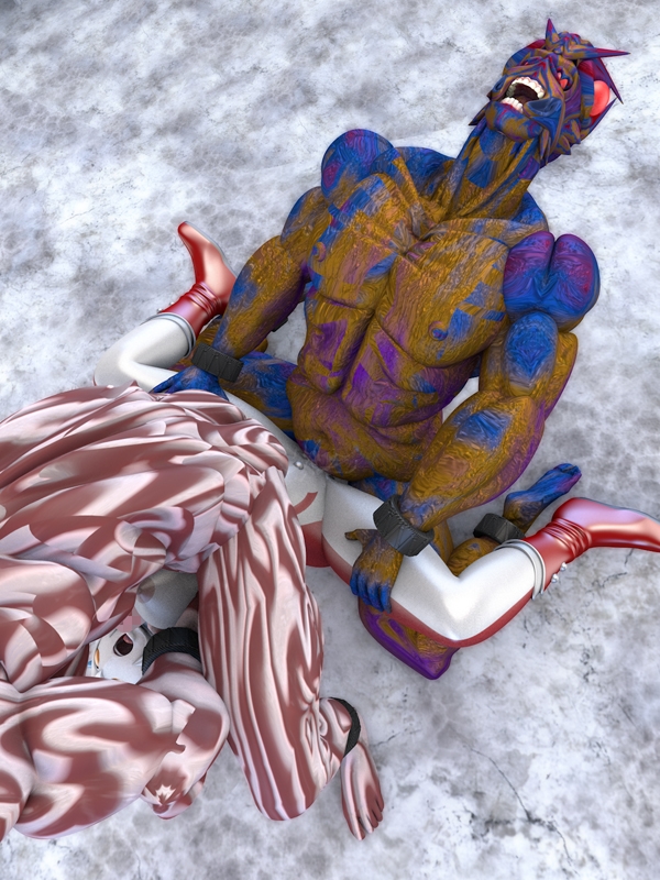 ブレイブママンVSデュアル星人&ギャブル星人