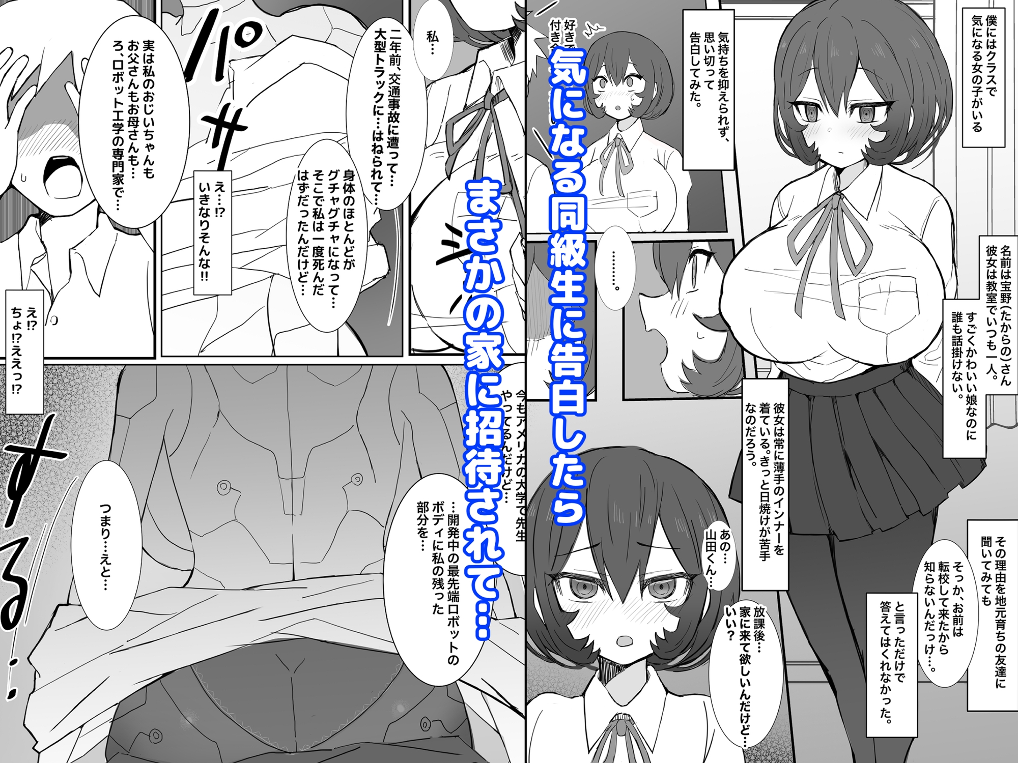 気になる同級生が実はサイボーグだったけど…可愛いし、エロいから、問題なし!!!!