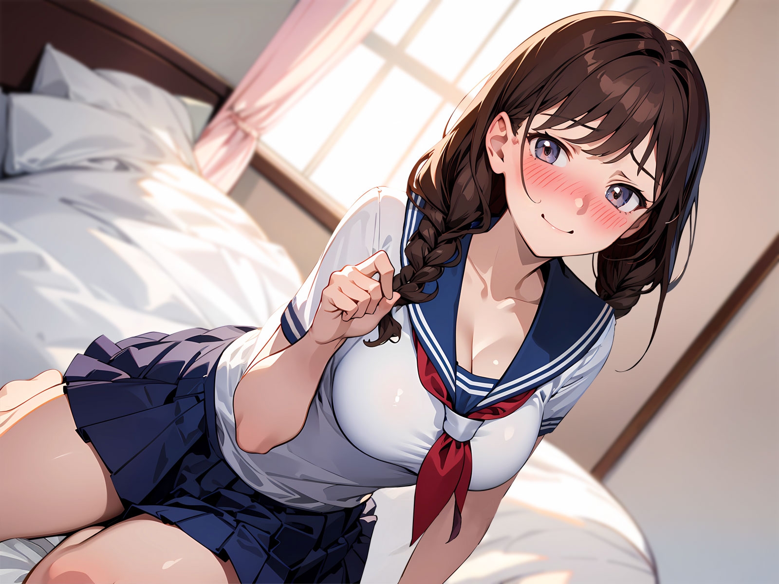 全肯定JK彼女と放課後あまあま密着初えっち～制服姿でお◯んこグチョ濡れオホ絶頂～