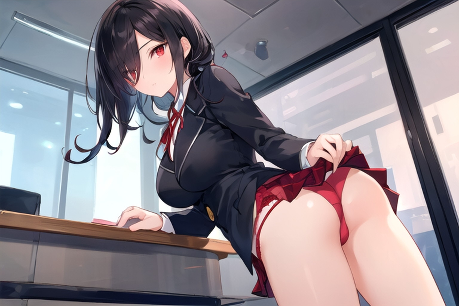 クールな先輩とエッチな会議