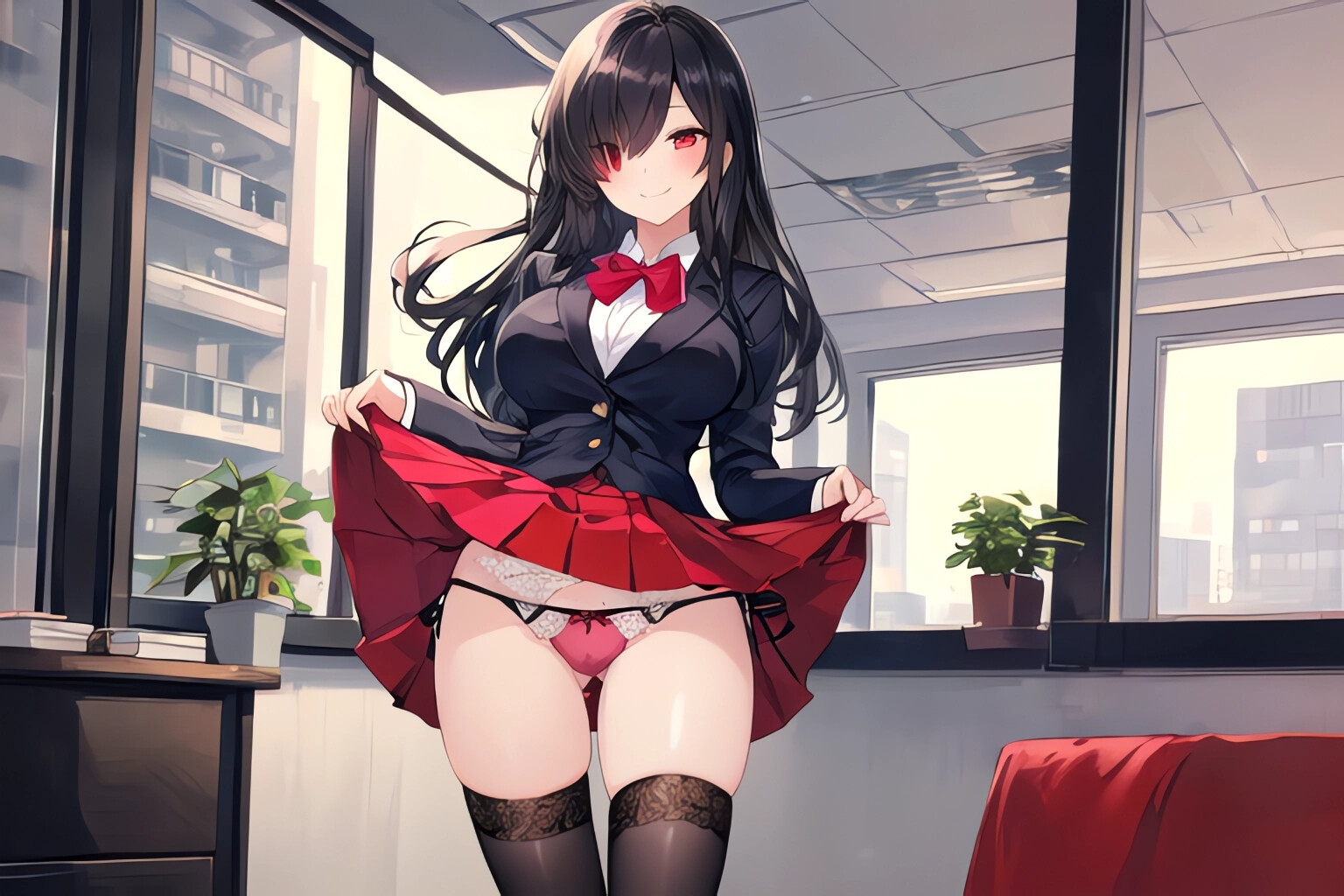 クールな先輩とエッチな会議