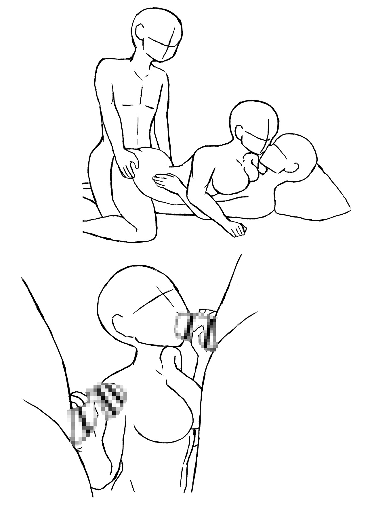 3P(男2・女1)ポーズ集