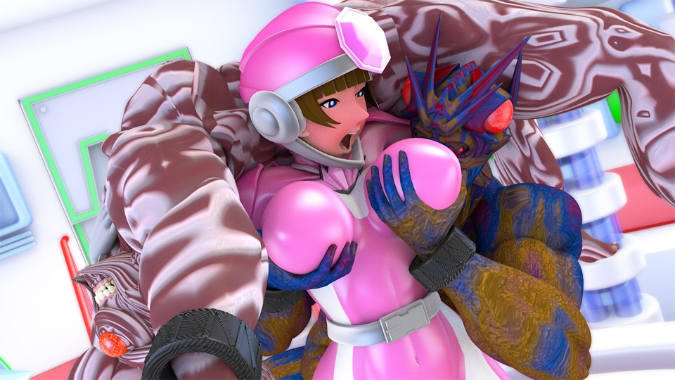 輝石戦隊キボンヌジャー『戦隊ピンクVSデュアル星人&ギャブル星人』