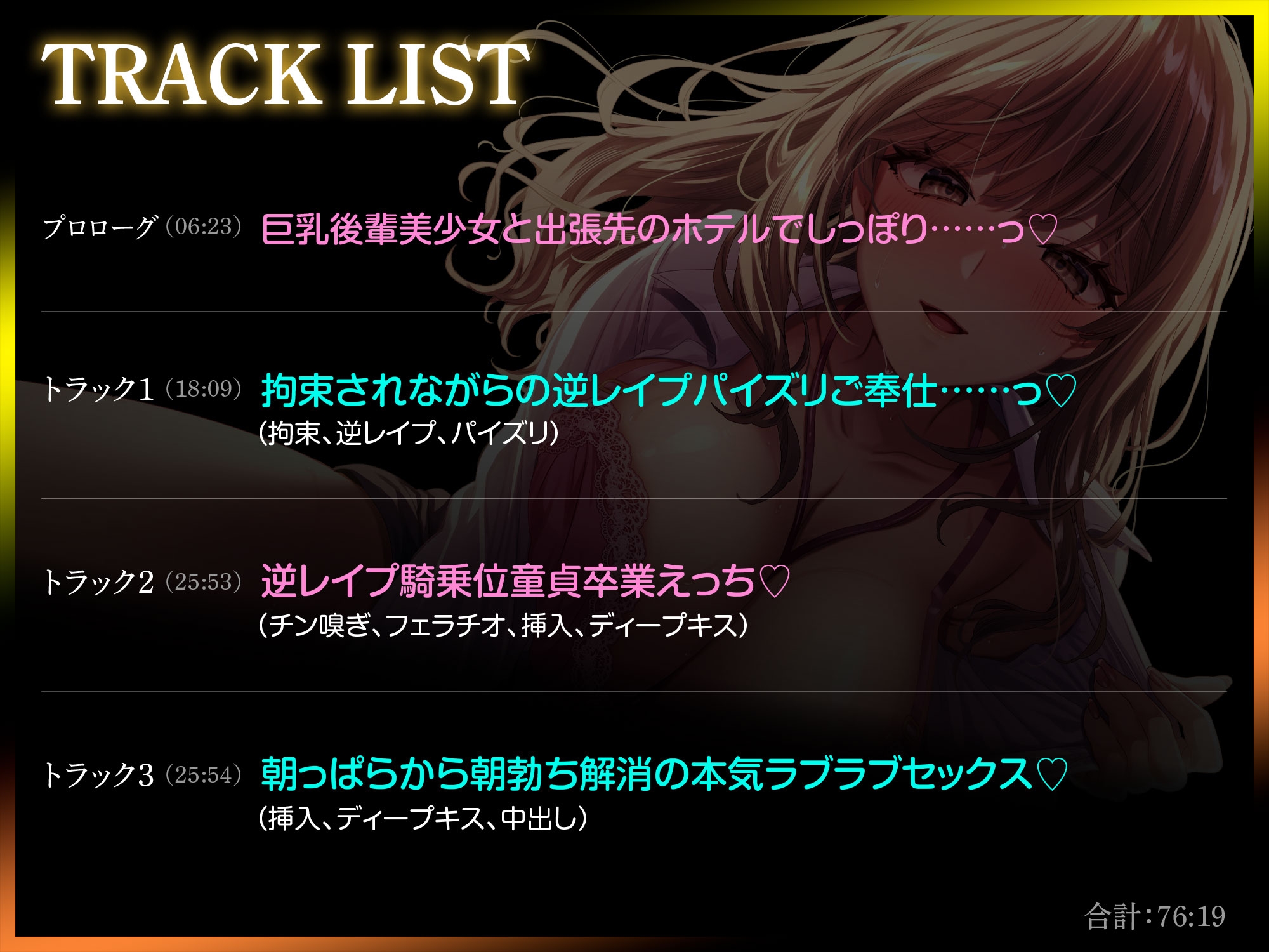 あなたのことが大好きでたまらない小悪魔巨乳後輩美女による逆NTRセックス～彼女と別れてくれたら中出ししてもいいですよ～