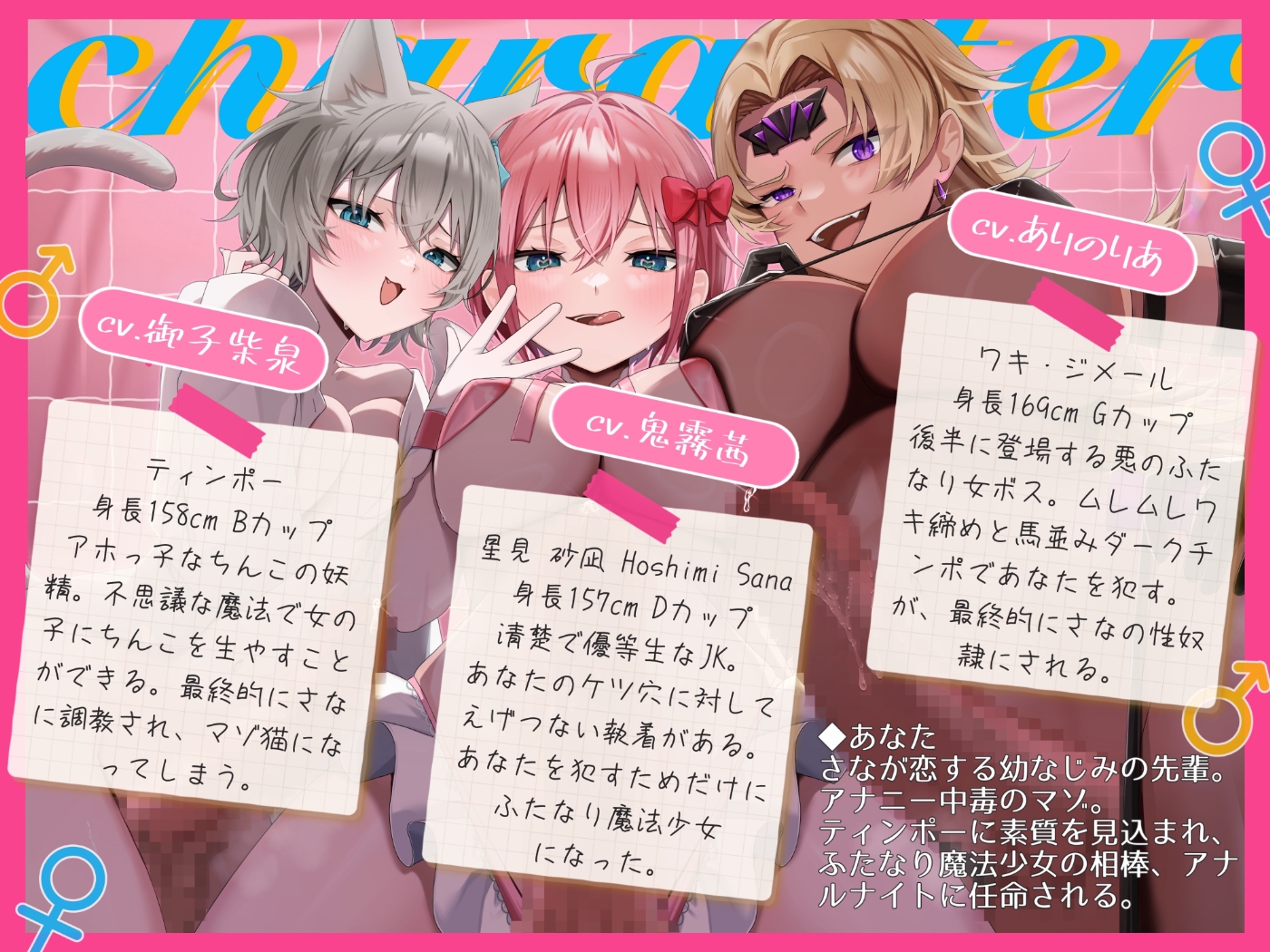 【マゾ向け】♀ふたなり魔法少女!♂~アナル射精♡掘られまくりのザーメンカーニバル☆~【逆アナル】