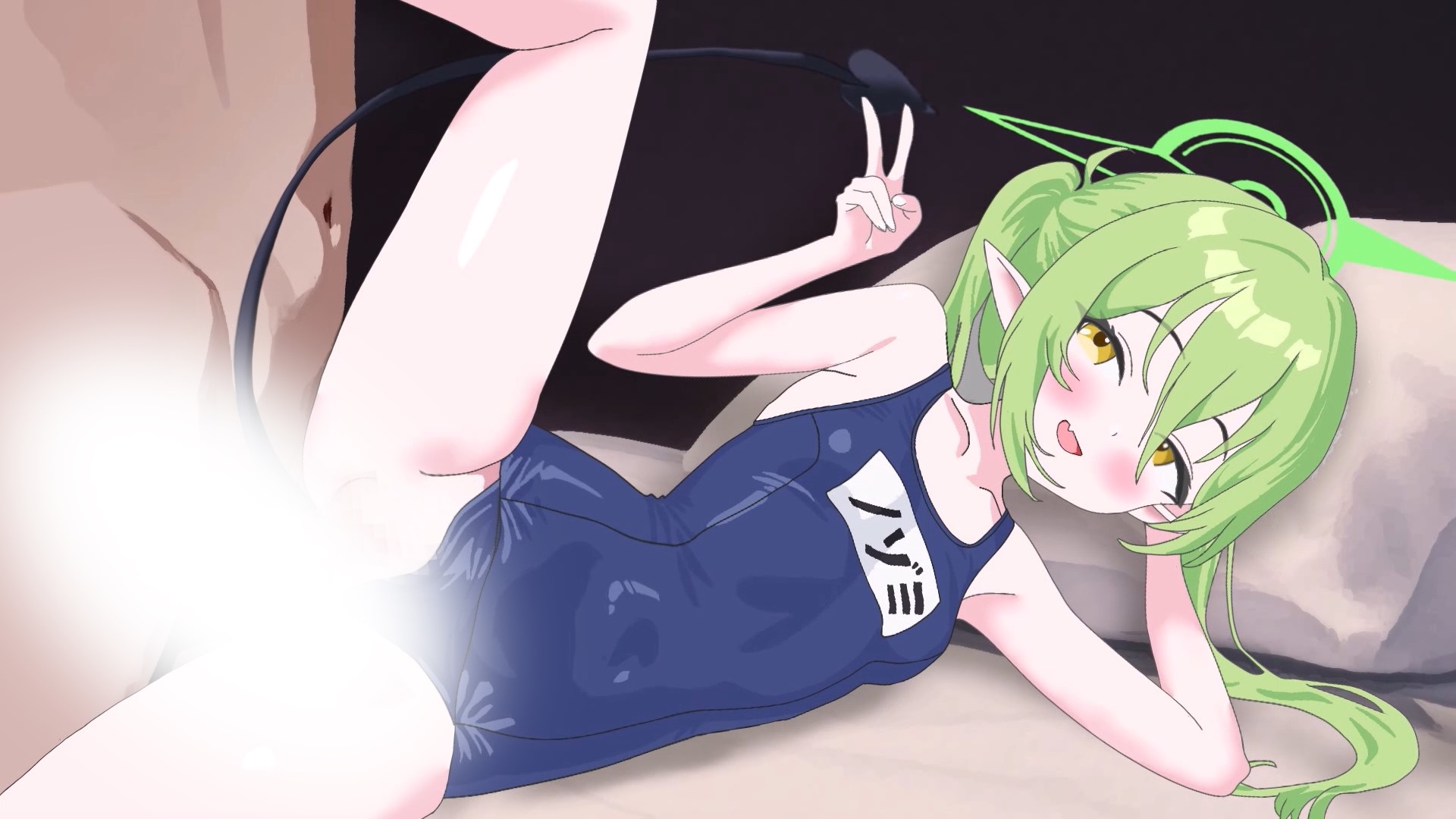 【Live2Dアニメ】スクール水着のシュポガキ ～スク水ノゾミにわからせ中出しエッチ～