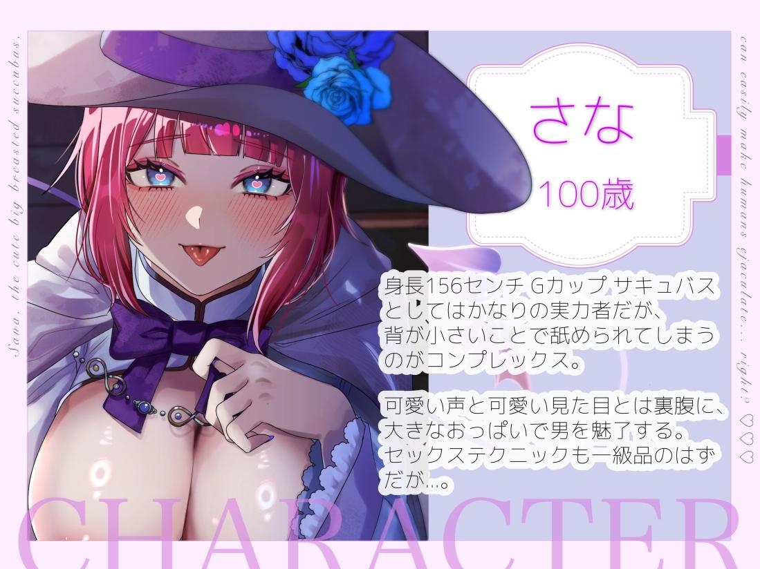 【バイノーラル/シナリオ/イラスト同梱】みにかわ巨乳サキュバスのさなは簡単に人間を射精させてしまう……はず?