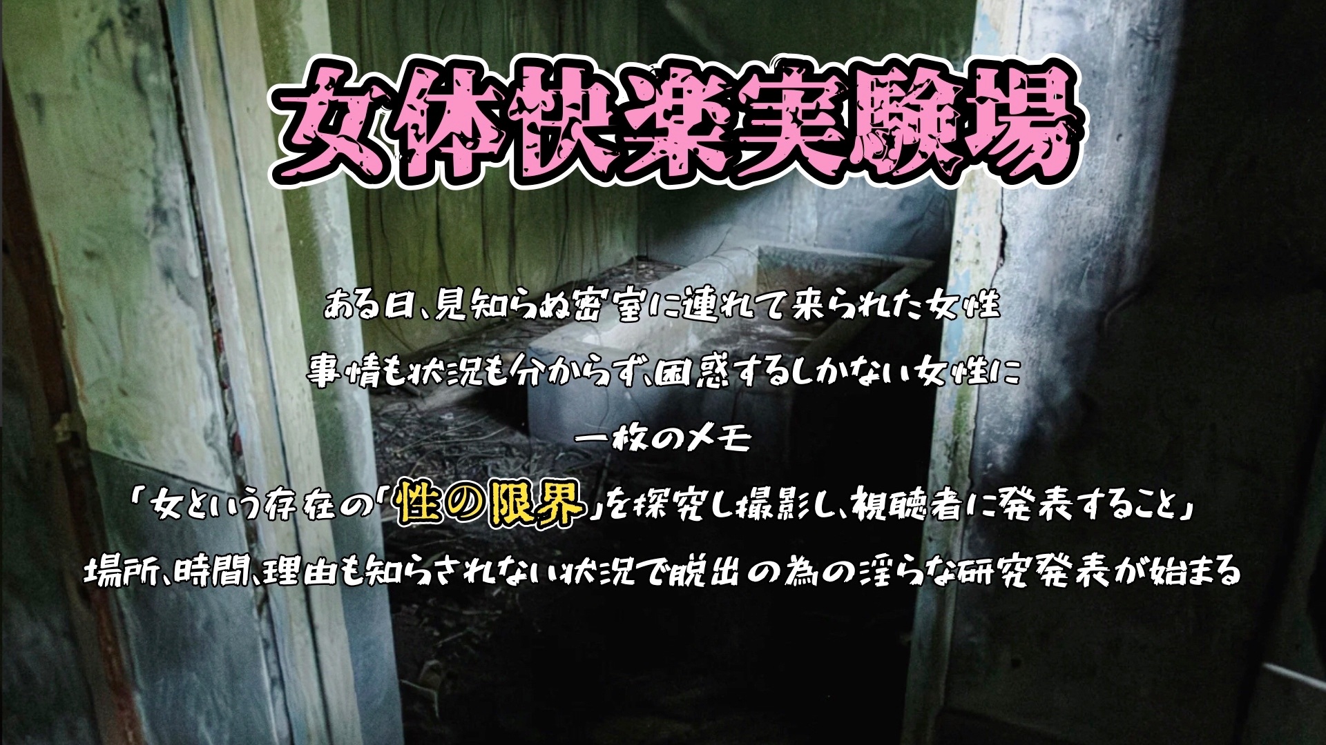 『女体快楽実験場』 被験体No,004「ねこまる」Stage,1 前編