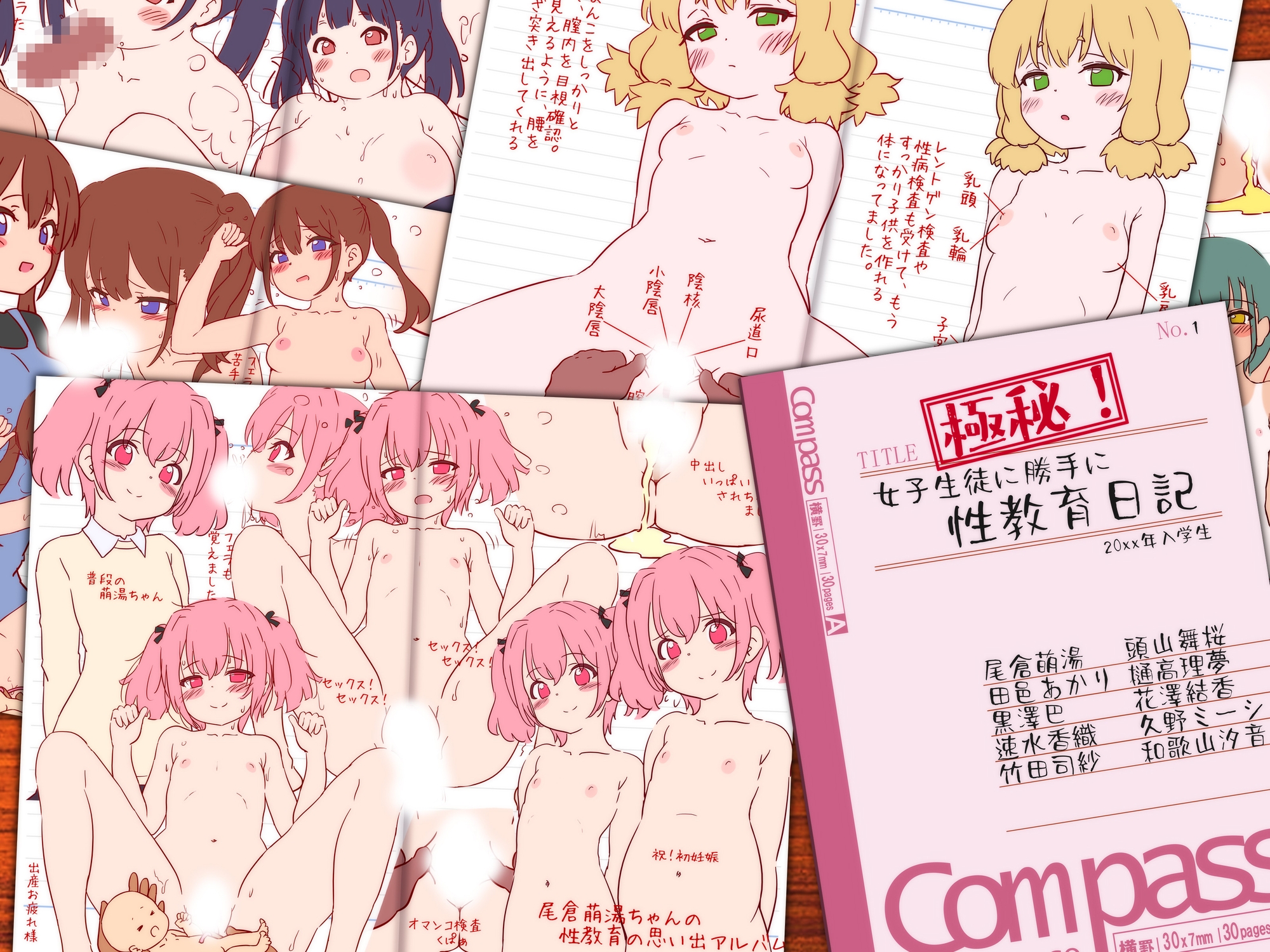 変態教師の性教育ノート『極秘！女子生徒に勝手に性教育日記』