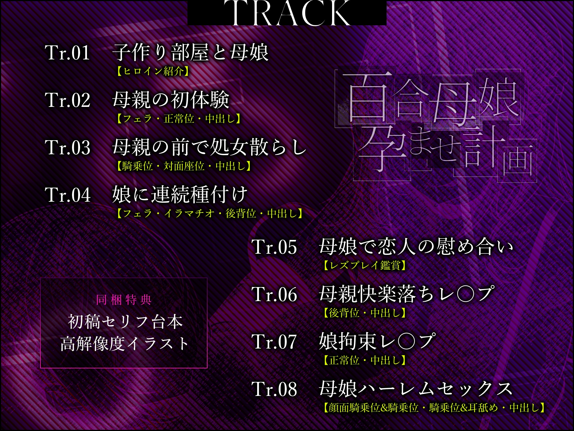 百合母娘懐妊計画～政府強○の子作り部屋にやって来たのは禁断のレズカップル～《!ボーナストラック含む豪華四大早期購入特典付!》