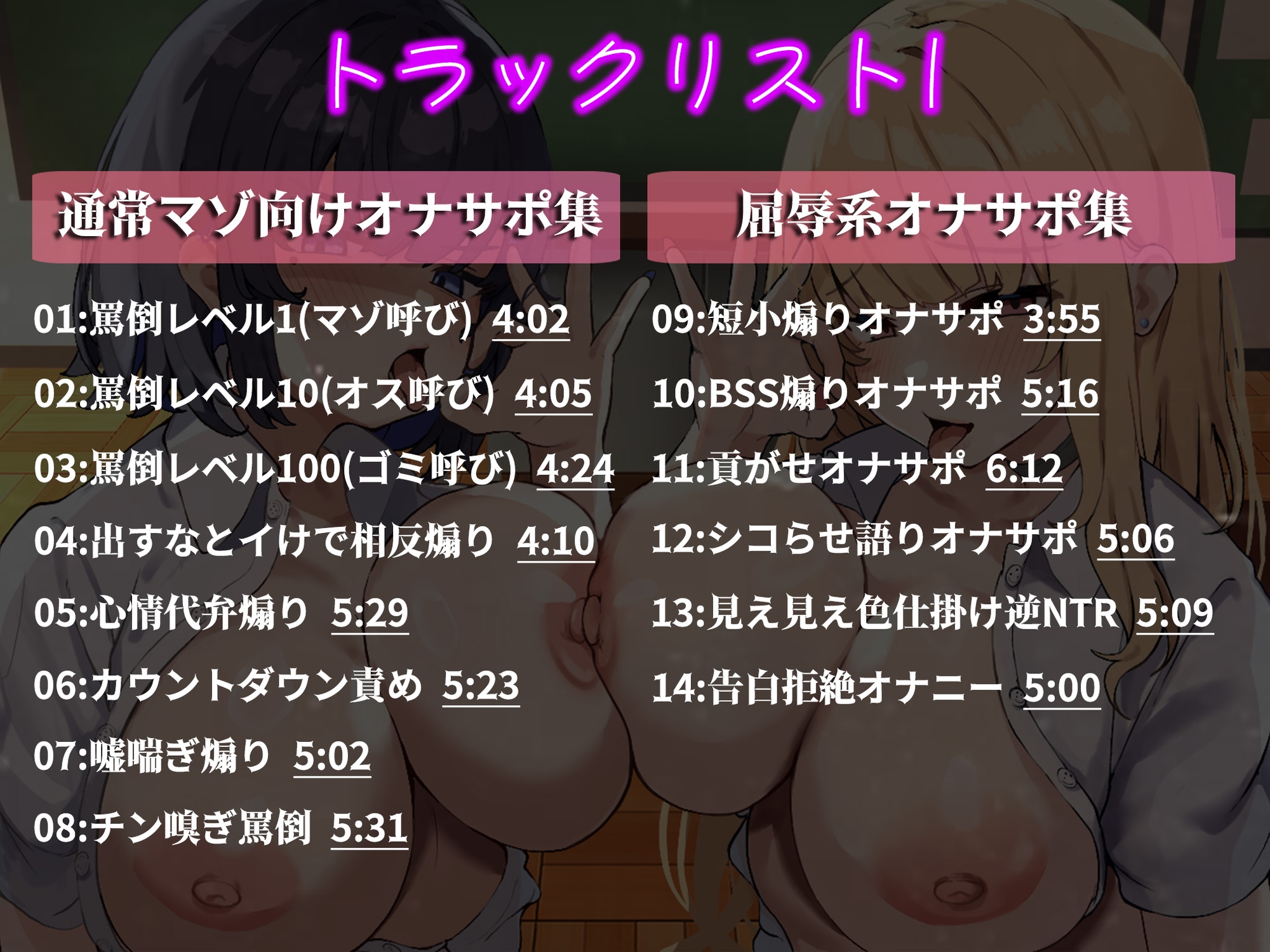 ガチマゾ向け5分ソク抜き時短オナサポ33種～王道からニッチまで100%ピークのマゾ責め音声～
