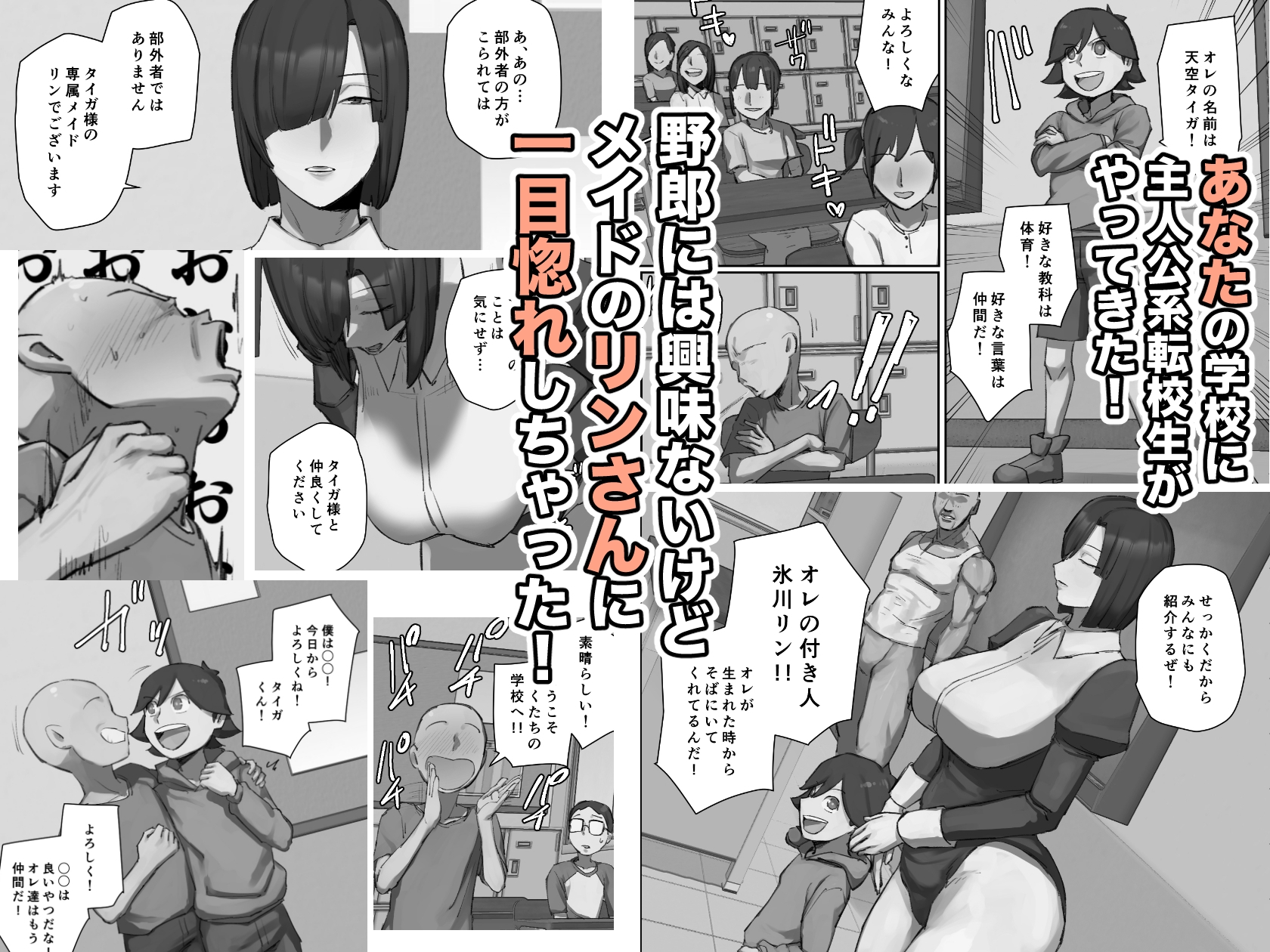 主人公系転校生のメイドさんに一目惚れ！