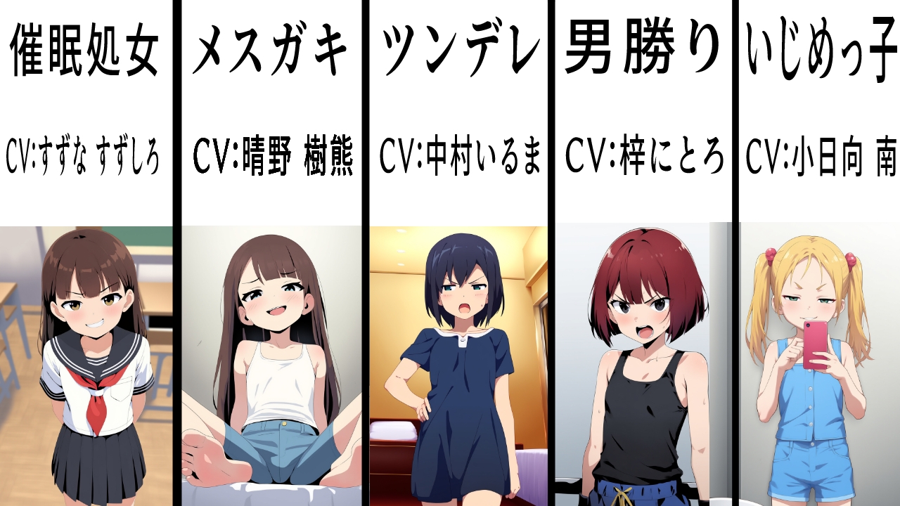 (出演声優10名)即落ち2コマパラダイス