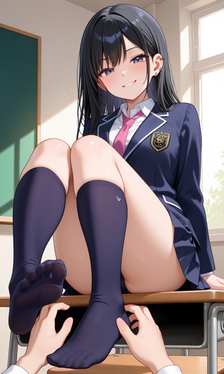 Sな方言女子 クラスメイトに足で弄ばれて 囁き 足フェチ くすぐり 耳ふー