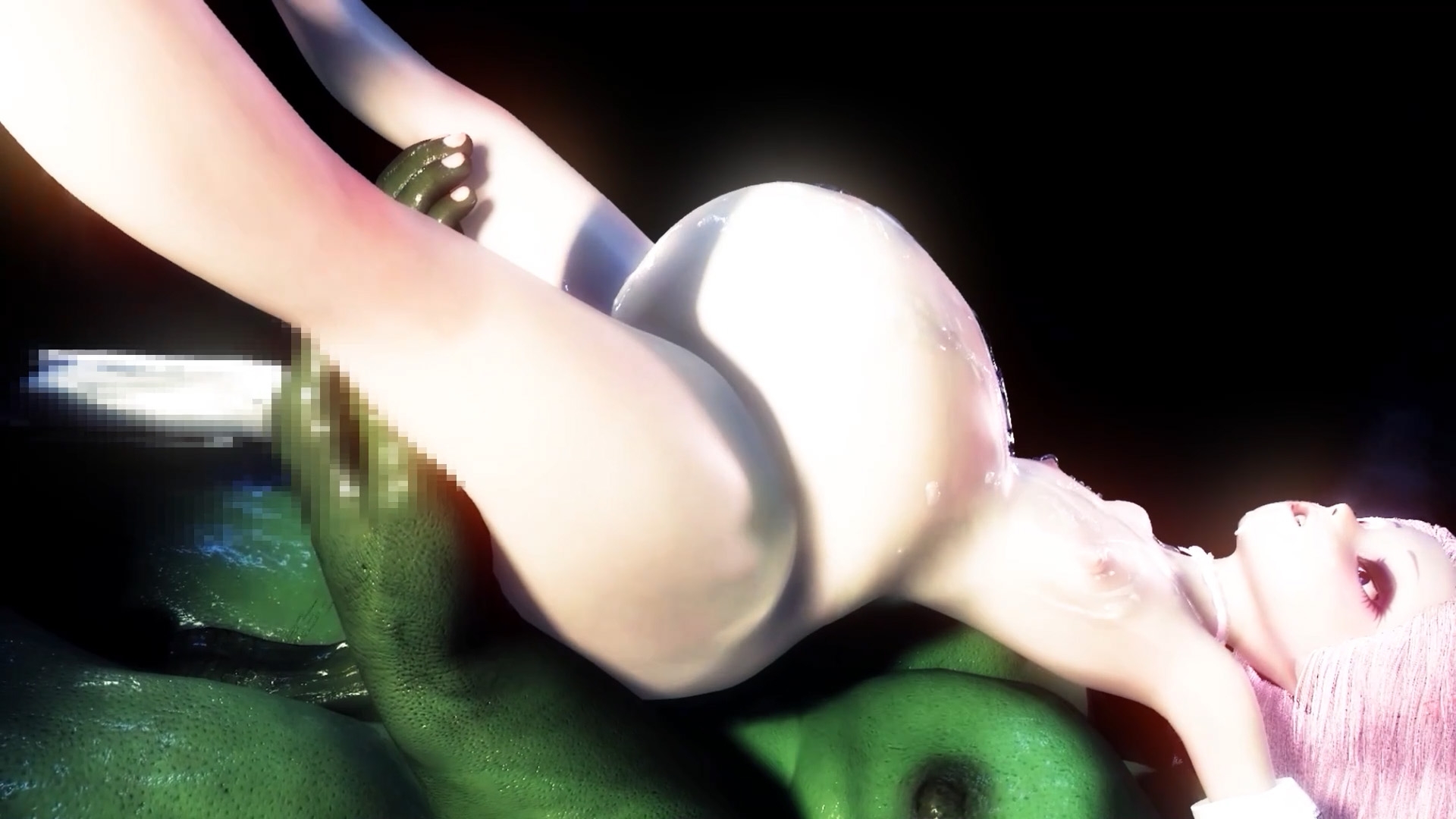 【120fps】魔法少女敗北。オークNTR妊娠ウェディング。つるぺたボディ。触手洗脳調教。娼婦。妊娠。快楽堕ち。