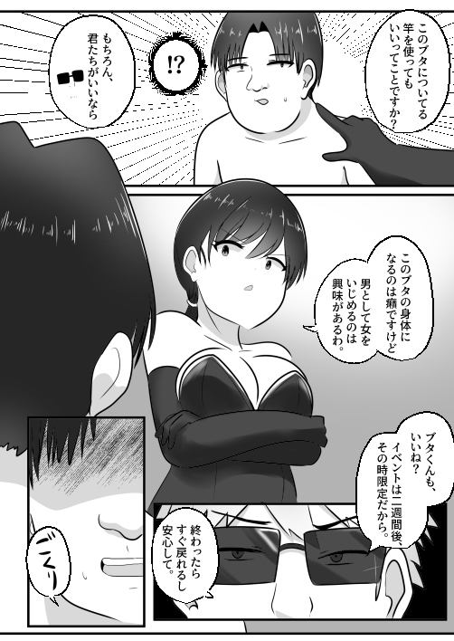 ドMな僕がドS女王様と入れ替わり