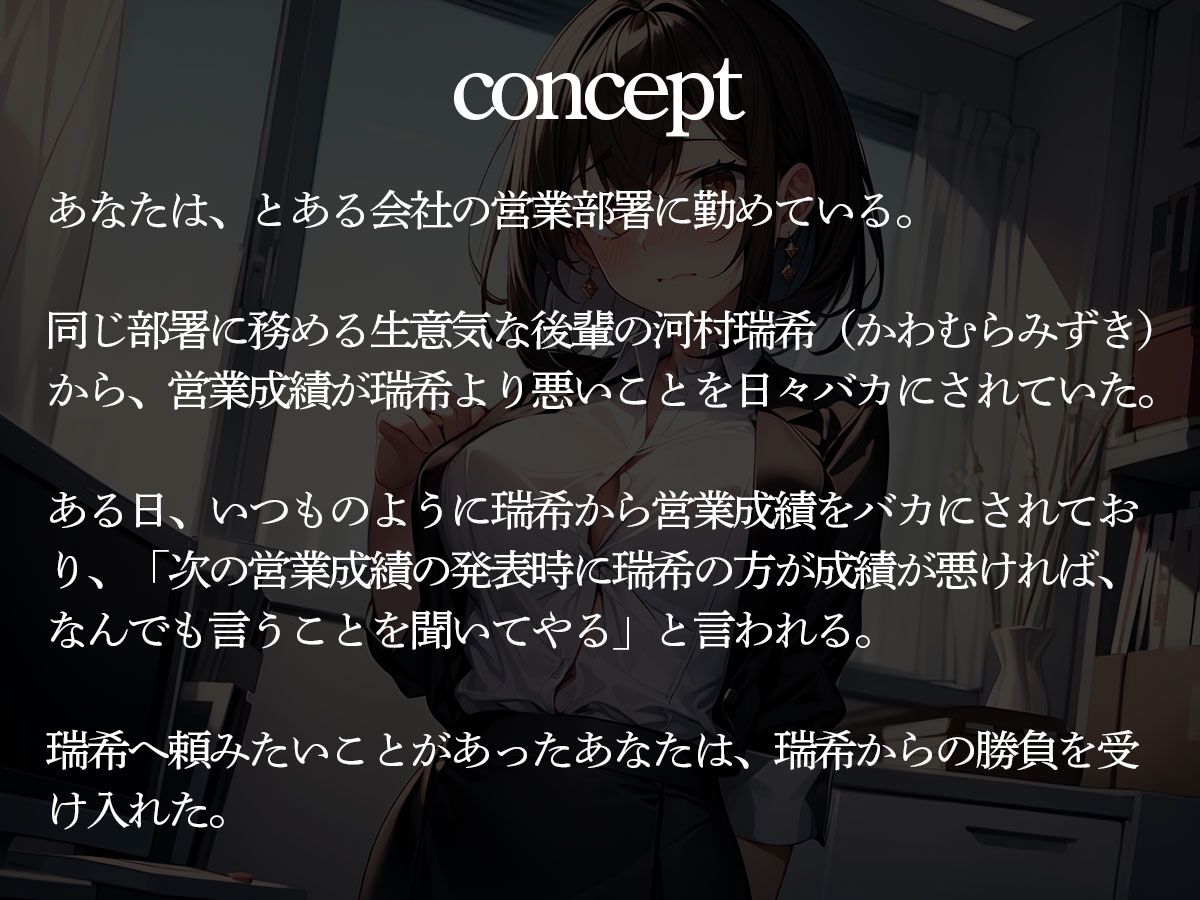 営業成績で勝って言いなりになった会社の後輩にキモがられながら前立腺調教される俺