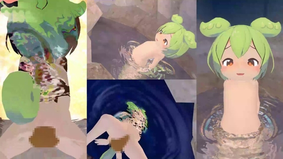 露店風呂でコッショリ2