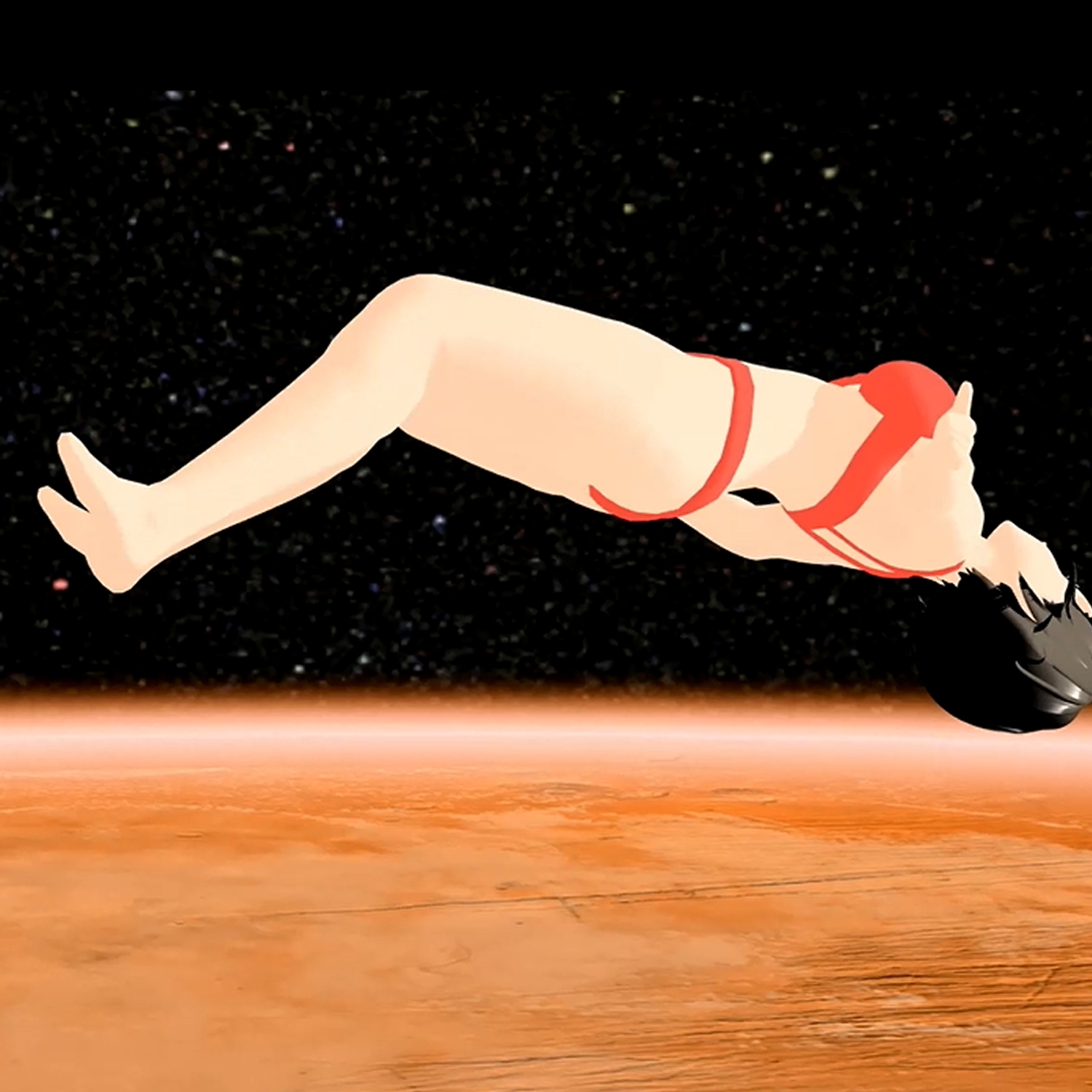 宇宙グラビア 無重力で暴れるHカップおっぱい 小津りさ