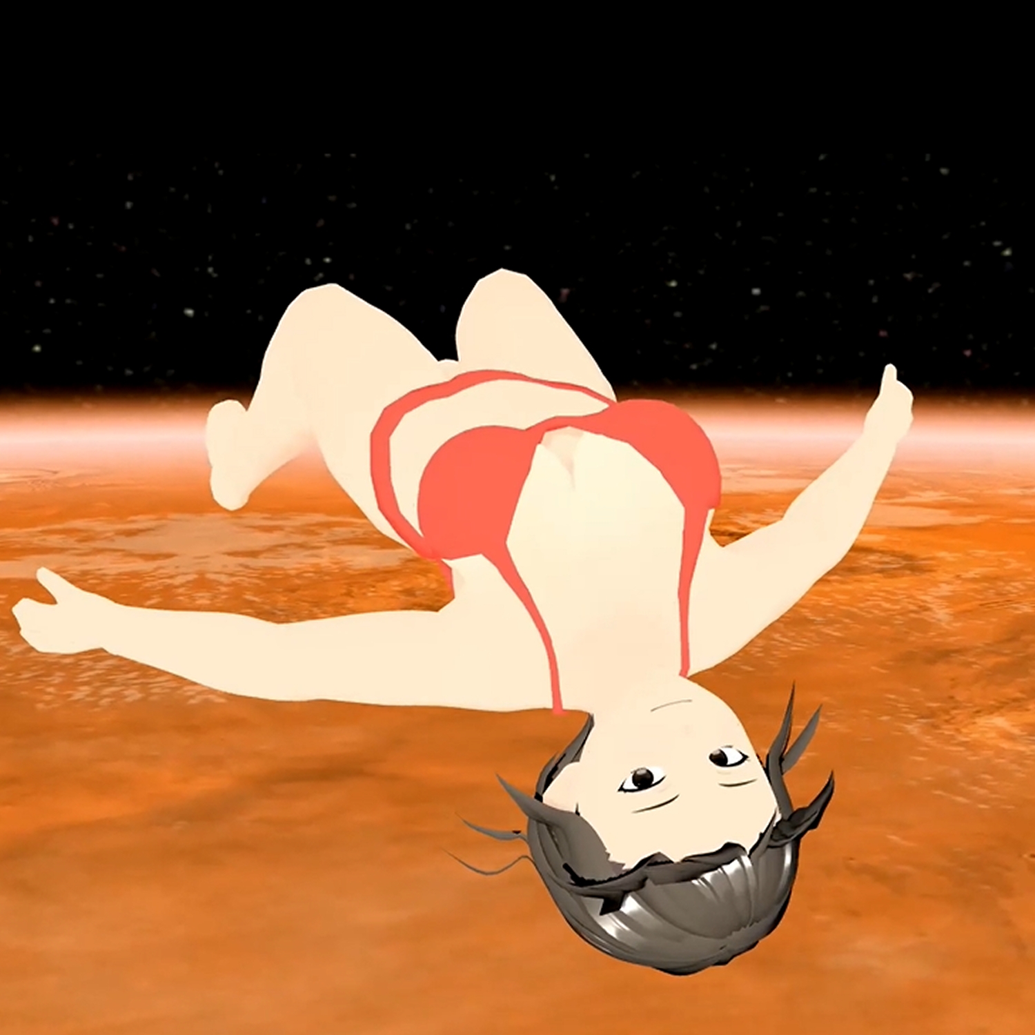 宇宙グラビア 無重力で暴れるHカップおっぱい 小津りさ