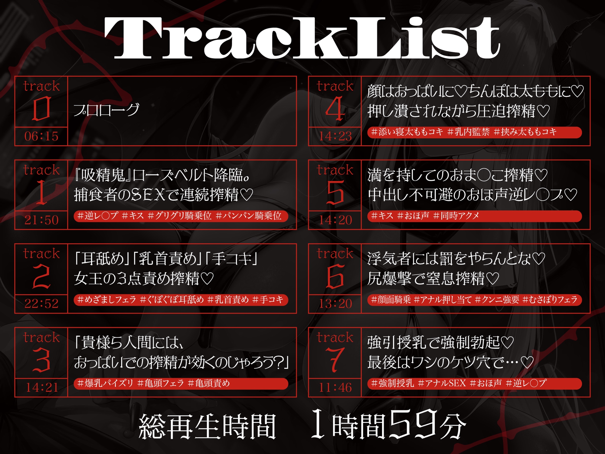 【逆レ】【のじゃ】サキュバス女王の眷属〜貴方の精子でしか快感を得れない女王は貴方に執着逆レ〜